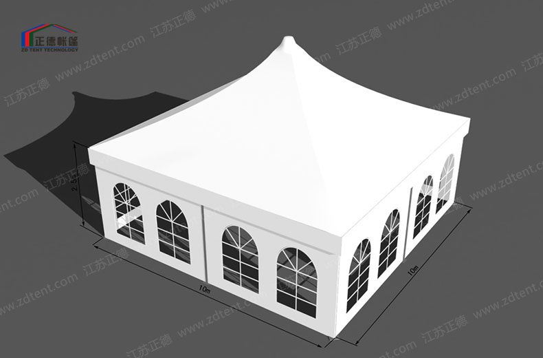 大型欧式锥顶篷房效果图